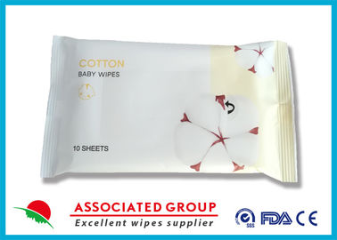 Organiczne chusteczki dla niemowląt z naturalnej bawełny Biodegradowalne włókno o doskonałej chłonności