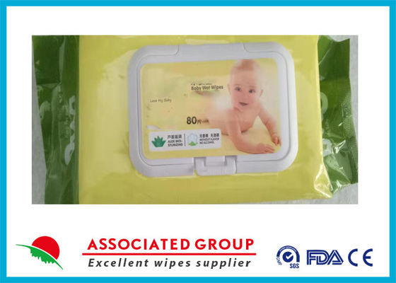 Chusteczki nawilżane dla niemowląt z certyfikatem GMP Bezalkoholowe bezparabenowe chusteczki testowane pod kątem alergii