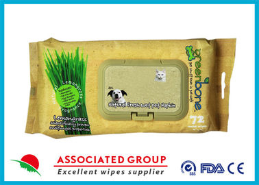 Chusteczki do czyszczenia trawy cytrynowej / chusteczki nawilżane dla psów dezodoryzujące 72 szt.