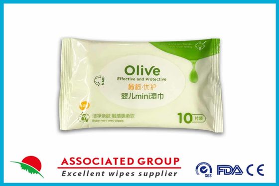 Olive Essence Mini chusteczki nawilżane do użytku domowego dla niemowląt Bez alkoholu jednorazowego i przenośnego